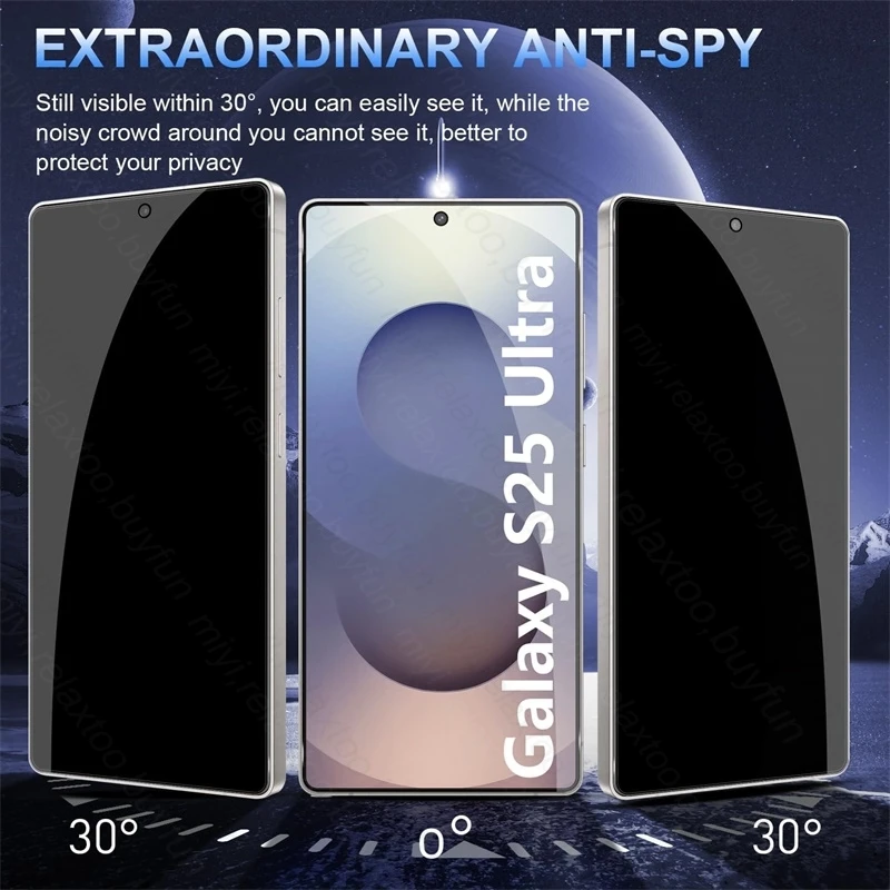 4-1 Piezas Protector de Pantalla de Vidrio Templado Anti-Espía para Samsung Galaxy S25 S26 Ultra S 26 25 Plus Edge S26+ 5G 3