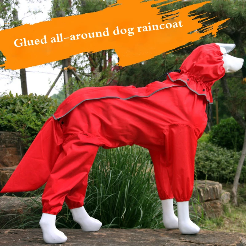 Imagem -03 - Raincoat Reflexivo de Corpo Inteiro Cabolsa Impermeável Macacão para Cães Pequenos Médios e Grandes Produtos para Animais ao ar Livre Designer de Luxo