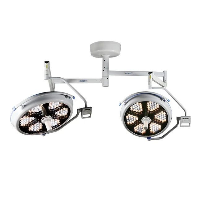 New Arrival OEM Service Medical Supplier 140,000 Lux Double Dome 500500 LED Operating Lights with Remote Control