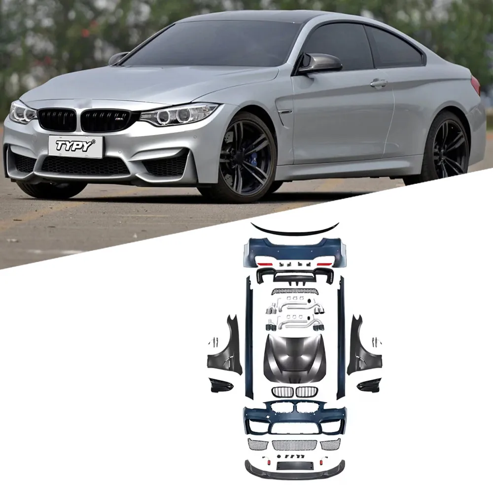 Car Styling Bodykit Assembly For BMW 5 Series F10 F18 Bodykit 2011-1017 Upgrade Modified to NEW BMW M4 Style Body Kit Accessries