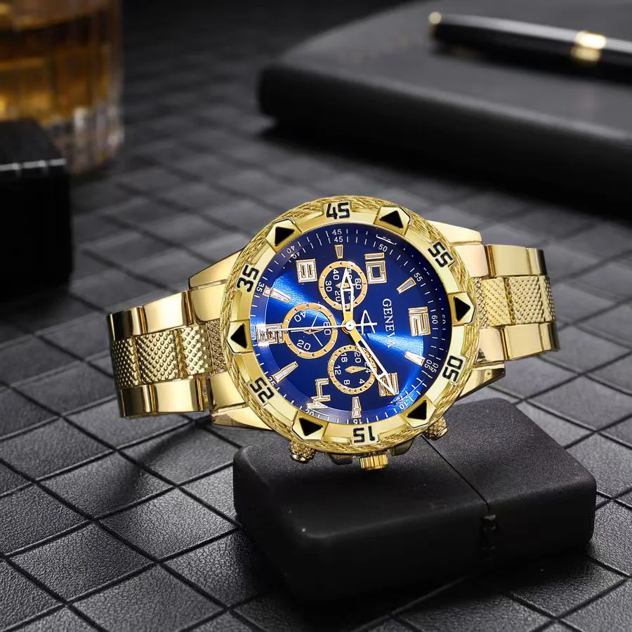 4Pcs Men's Watch Set, Excellent Holiday Gift, Nice Gift For Ramadan, Eid Al‑Fitr, New Year's Day, Graduation Season