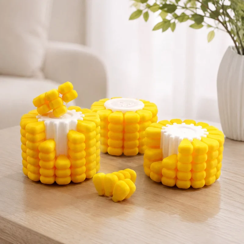 New Spot 3d Printed Corn Jigsaw Puzzle Ornaments Decompression Toys 3d Printed Toys 3d Corn Interior Decoration Ornaments