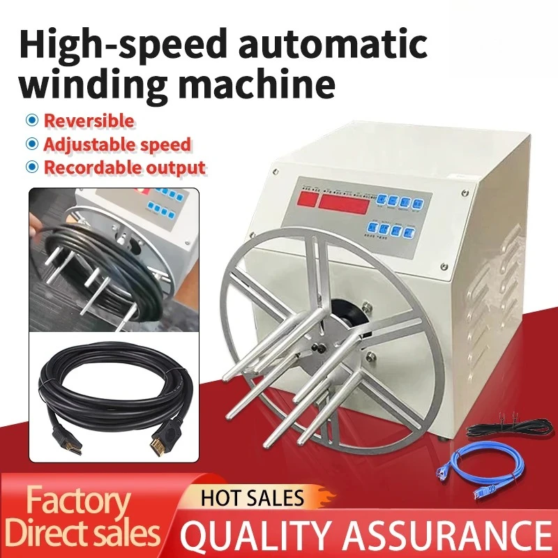 Sorting Wind Machine USB Data HDMI Cable Reeling Machine for Wires Process Auto Cable Winding Machine Electric Wire Meter Count