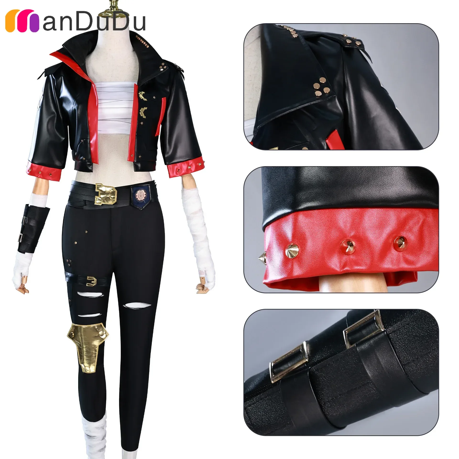 In Stock JINX Hoodie Cosplay Game LOL Arcane Vi Cosplay Costume Anime Carnival Comic Con Animation Prop