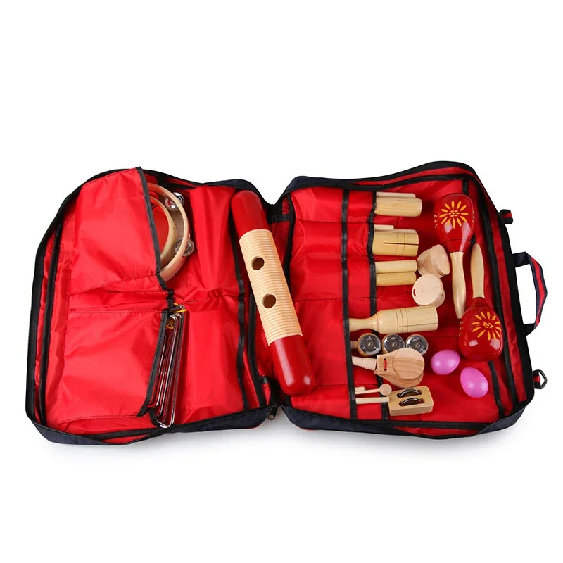 Professional Company Custom Music Toy Kit Toddler Musical Instruments Set With Xylophone Kids Wooden Toy Percussion Set