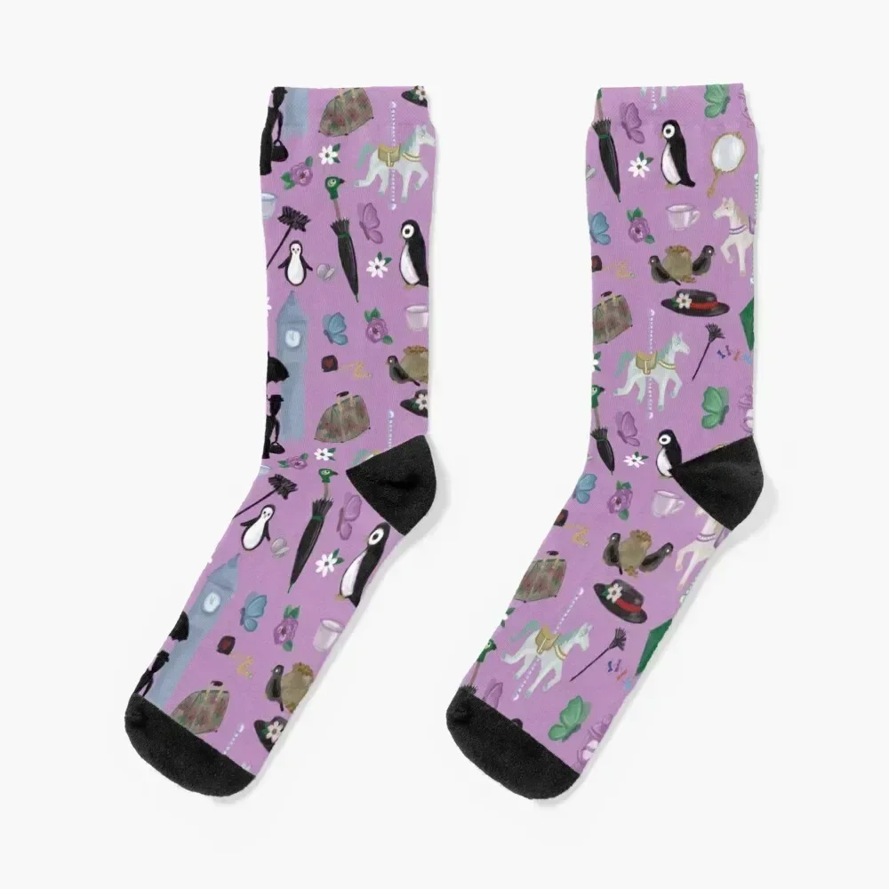 Mary Poppins Socks cotton men cotton high quality compression Boy Child Socks Women's