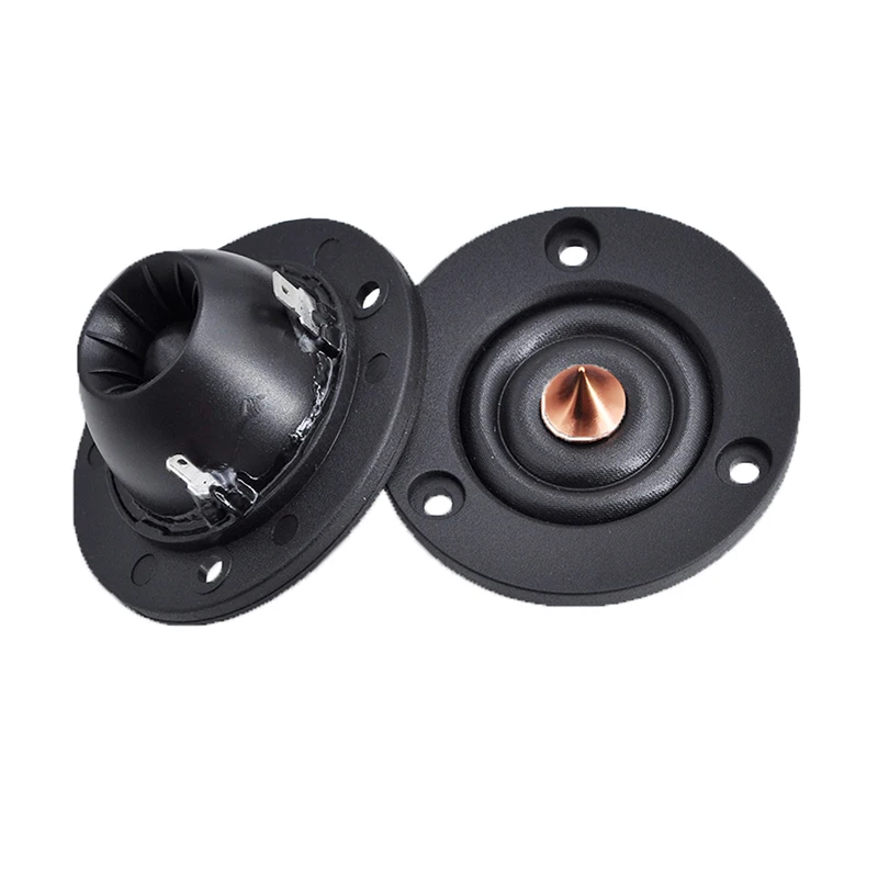 2pcs 2 Inch Tweeter 6 Ohm 40W Portable Audio Silk Dome Treble Speaker HIFI Fever Level Car Mounted Loudspeakers DIY Modification