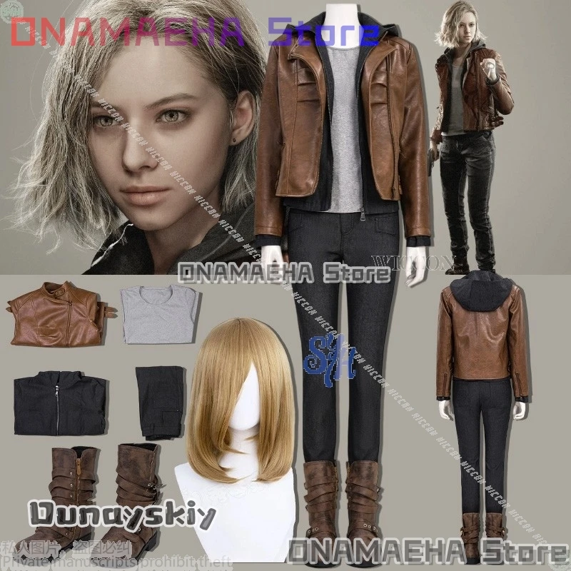 

Anime Horror Game 9 Cosplay Grace Costume Desert Punk Pants Y2K Shoes Retro Fashion Uniform Wigs Halloween Activity{Uhauha Cos}