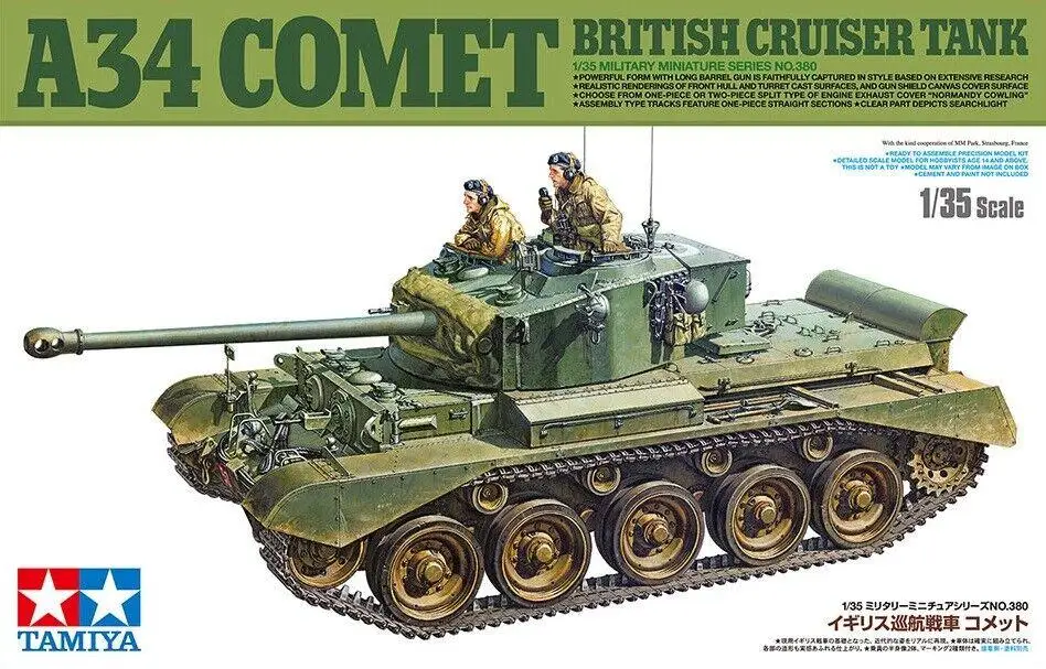 

Tamiya 35380 1/35 Scale Military Model Kit WWII British Cruiser Tank A34 Comet