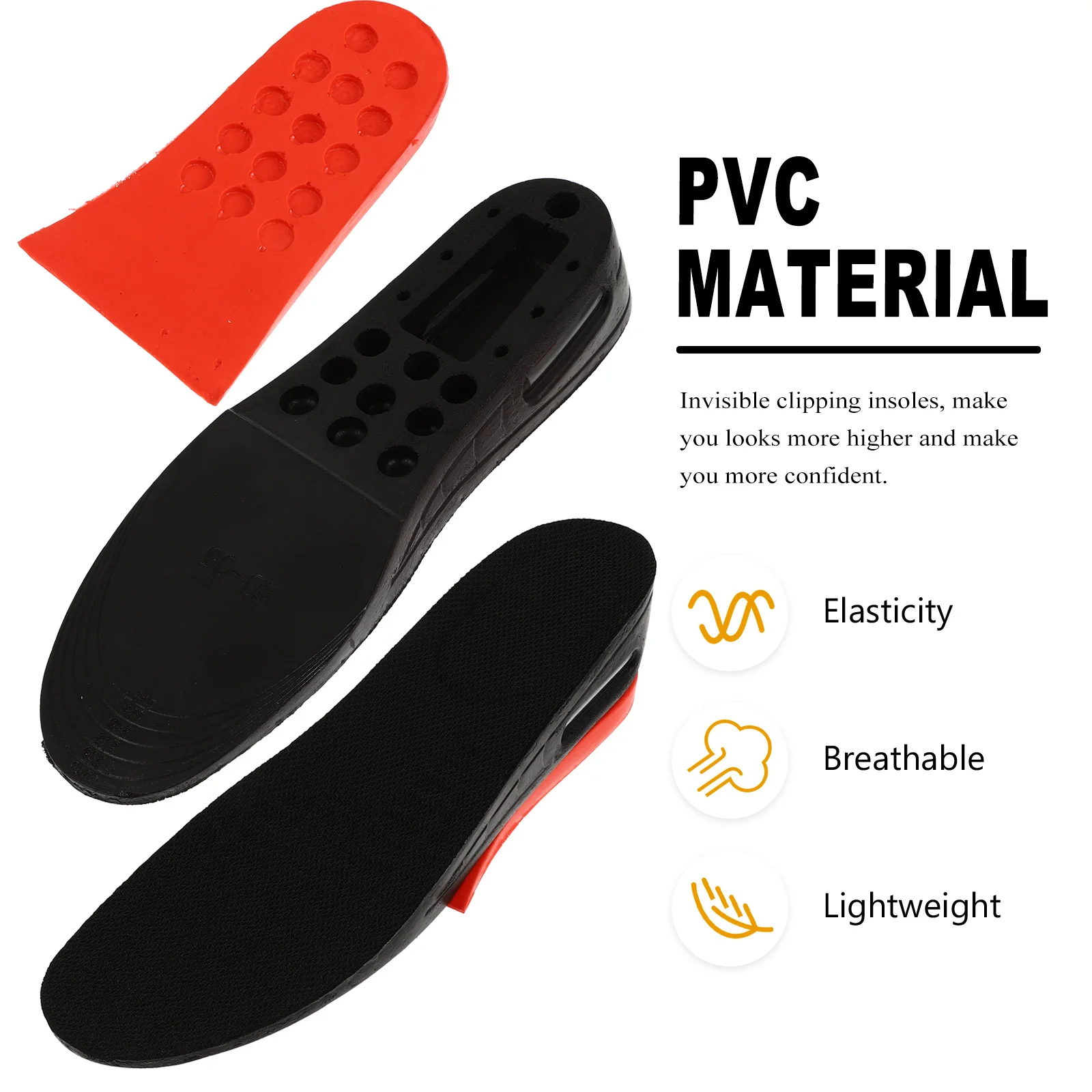 

Height Insole for Men and Women Support Insoles Shock Absorbing Comfortable Height Shoe Pad