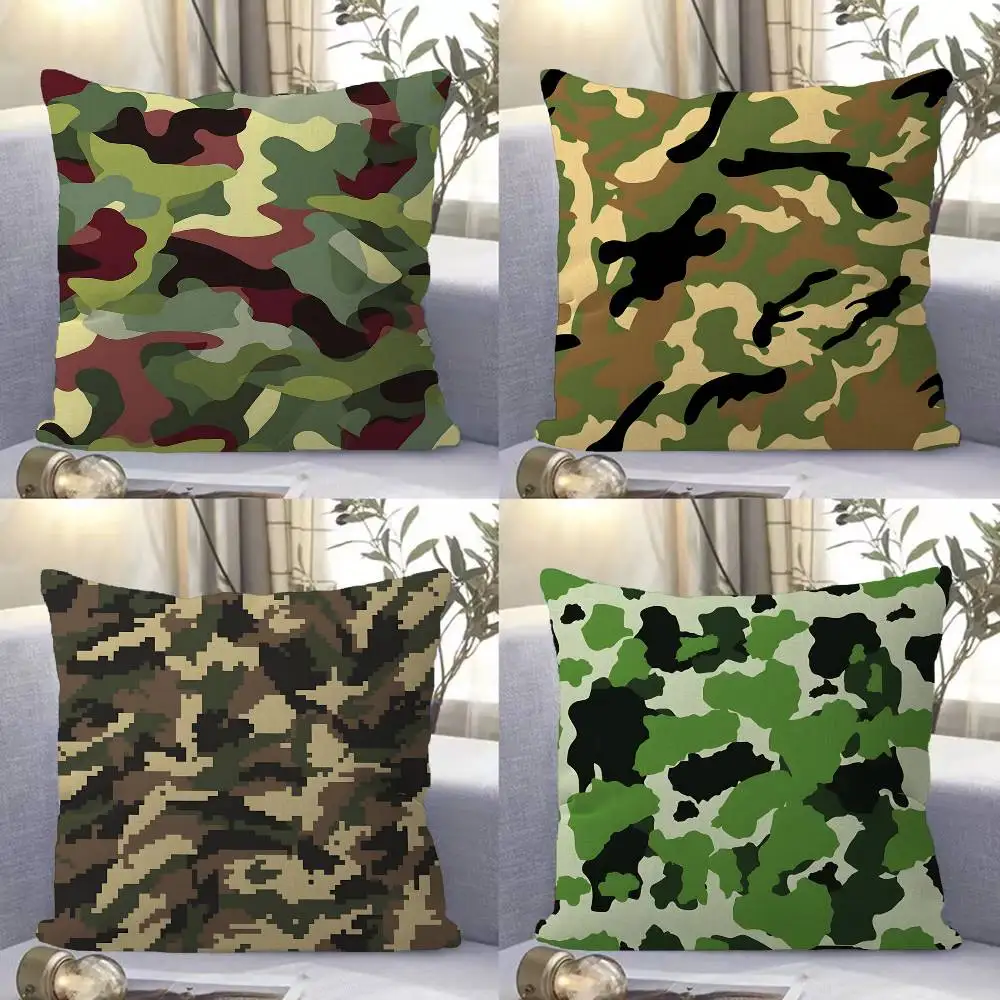 Camouflage Pattern Pillow Gift Home Office Decoration Bedroom Sofa Car Cushion Cover case 45x45