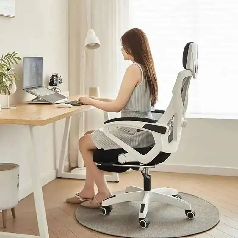 Glides Ergonomic Office Chair Wheels Back Luxury Comfy Office Chair Gaming Boys Home Sillas De Oficina Furniture Decoration
