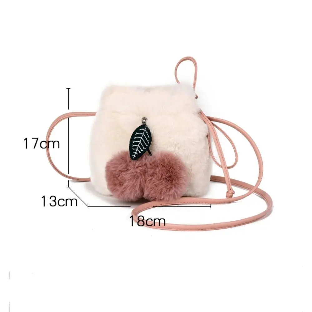 Soft Shoulder Bag Fashion Fur Ball Pendent Autumn Winter Crossbody Bag Fur Hairy Designer Women Totes Bolsos Mujer Ladies