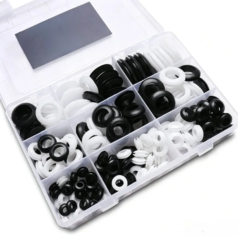 O-Rings Rubber Washers Sealing Grommet Kit Rubber Hole Grommet Gaskets for Wiring Wire Automotive Firewall Sheet Hole Plug