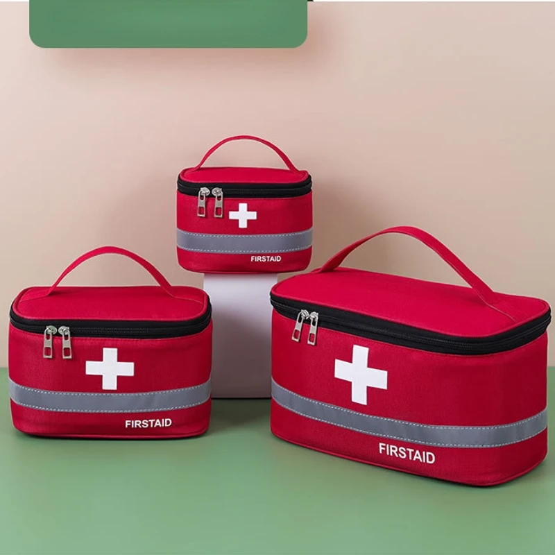 First Aid Kit Medicine Storage Bag Portable Outdoor Rescue Bag Household Children's Large Capacity Medical Kit Storage Organizer