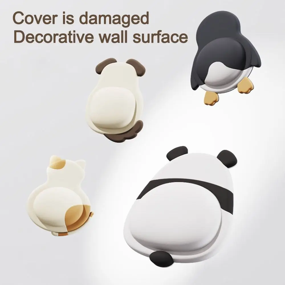 1/2/4Pcs Soft Rubber Door Stopper Self Adhesive Shockproof Anti Collision Pads Anti-slip Mute Design Protection Stickers Home