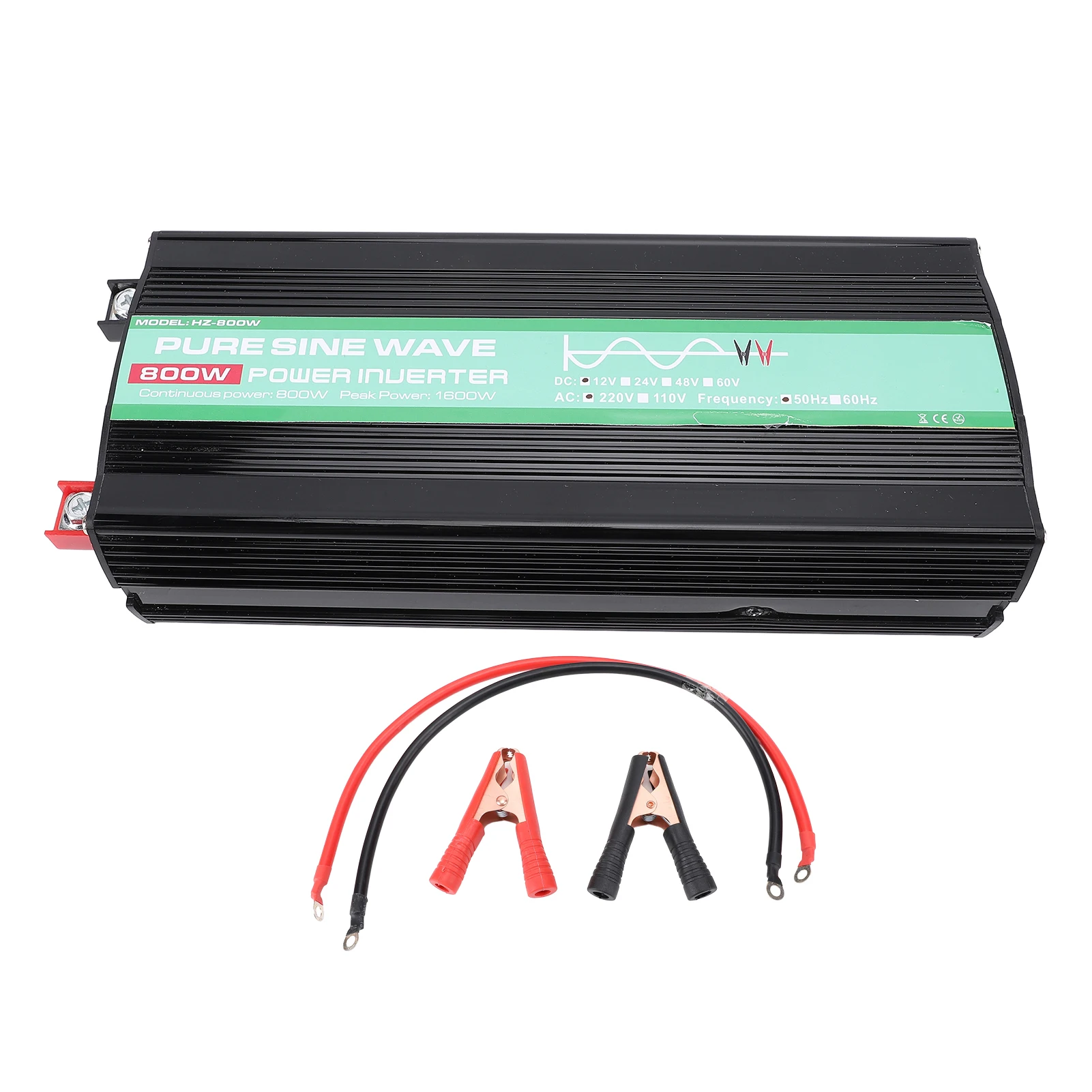 

Sine Inverter LCD Display Sine Inverter LED Indicator 12V 800W Dual USB Smart Temperature Control for Car