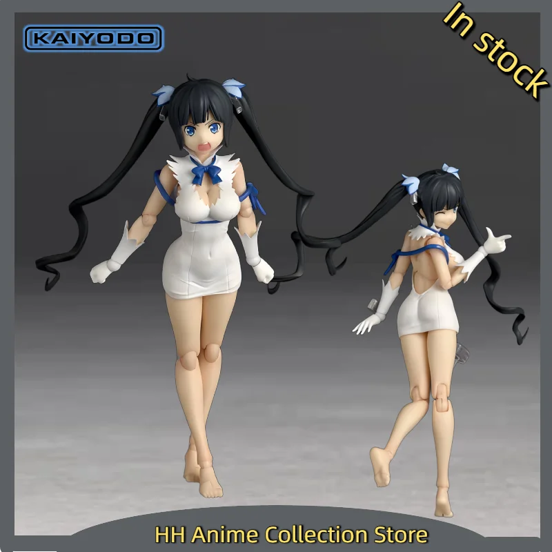 Оригинальная фигурка Kaiyodo Action/Dolls Revoltech Dungeon Ni Deai Wo Motomeru No Wa Machigatteiru Darou Ka Hestia, высота 130 мм, игрушка-подарок