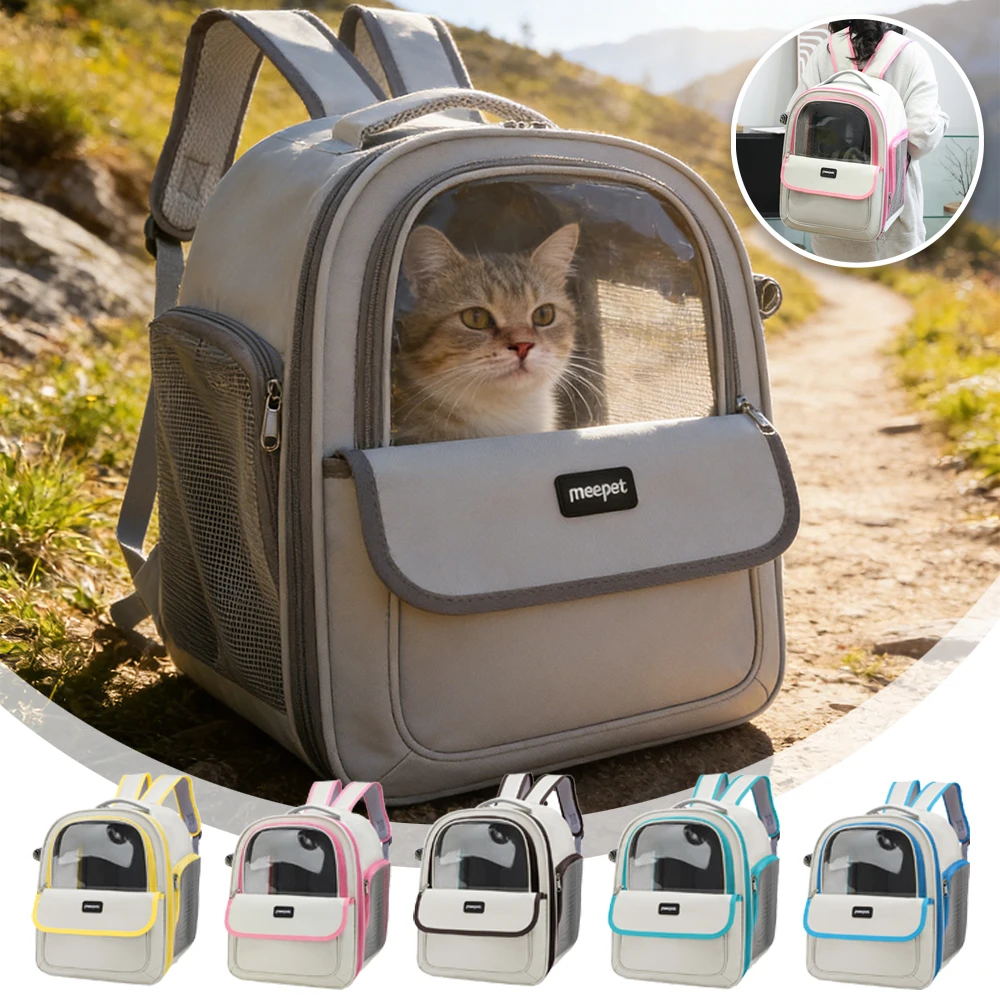 

Рюкзак-переноска для крупных животных, прозрачная капсула-космос для кошек, дышащая портативная сумка-рюкзак для кошек и собак