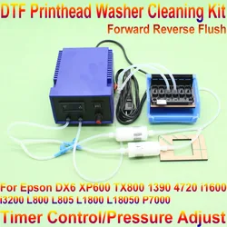 DTF Ink Printhead Cleaning Machine Clean Unclog Kit Circulation For Epson L1800 L805 1390 L800 Print Head Repair Tool Washing