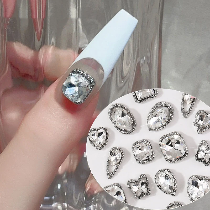1 قطعة ثلاثية الأبعاد كريستال حجر الراين سحر مسمار الفن الديكور بريق حجر الراين ل مانيكير الأظافر لوازم مجوهرات أجزاء اكسسوارات