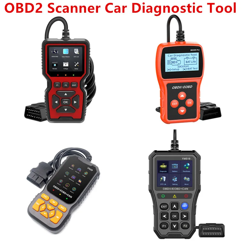 

Automatic Scanner For Car Clearing Fault Code Reader OBD2 Check Engine Battery Tester Diagnostic Instrument Multi Languages