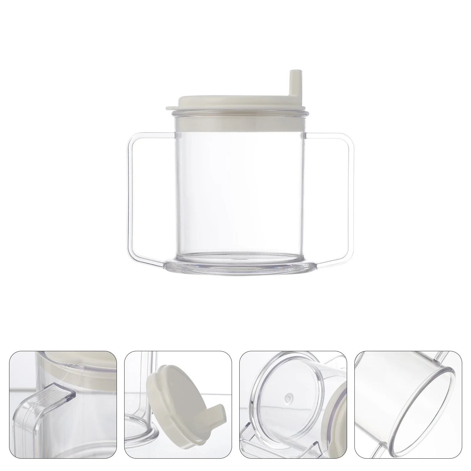 Tasse à boisson épaisse et Durable, anti-pill, Design en bec de canard, cadeau parfait, pendaison de crémaillère, tasse en plastique à Double poignée