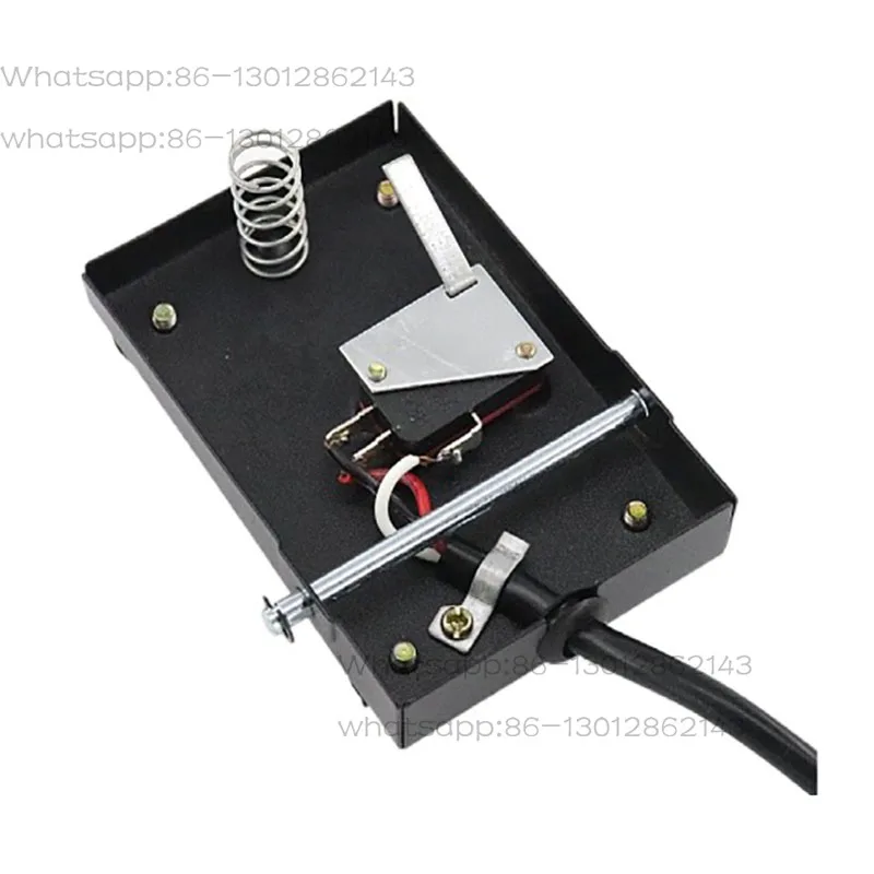 2 Meters 2 Core 3 Core Plug Machine Tool Controller Foot Pedal Switch 220V Iron Shell Foot Switch TFS-1 With Cable