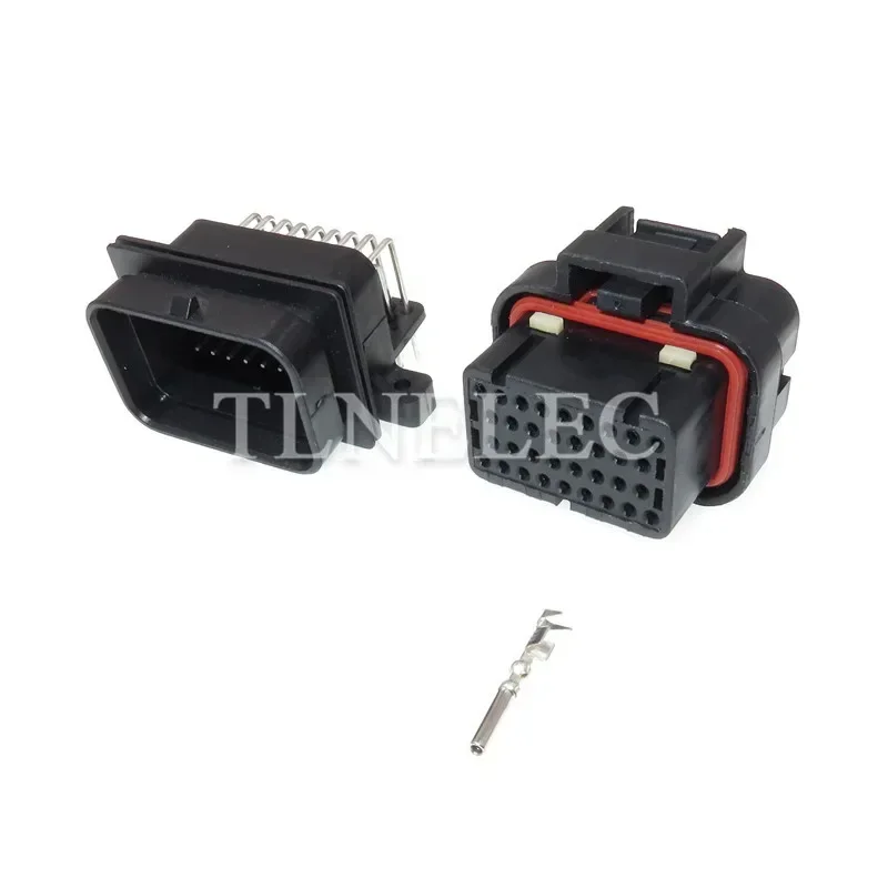 1.0mm 34 Pin Way Sealed Electrical Female Male PCB Pin Connector Computer ECU Plug 6437288-1 4-1437290-0