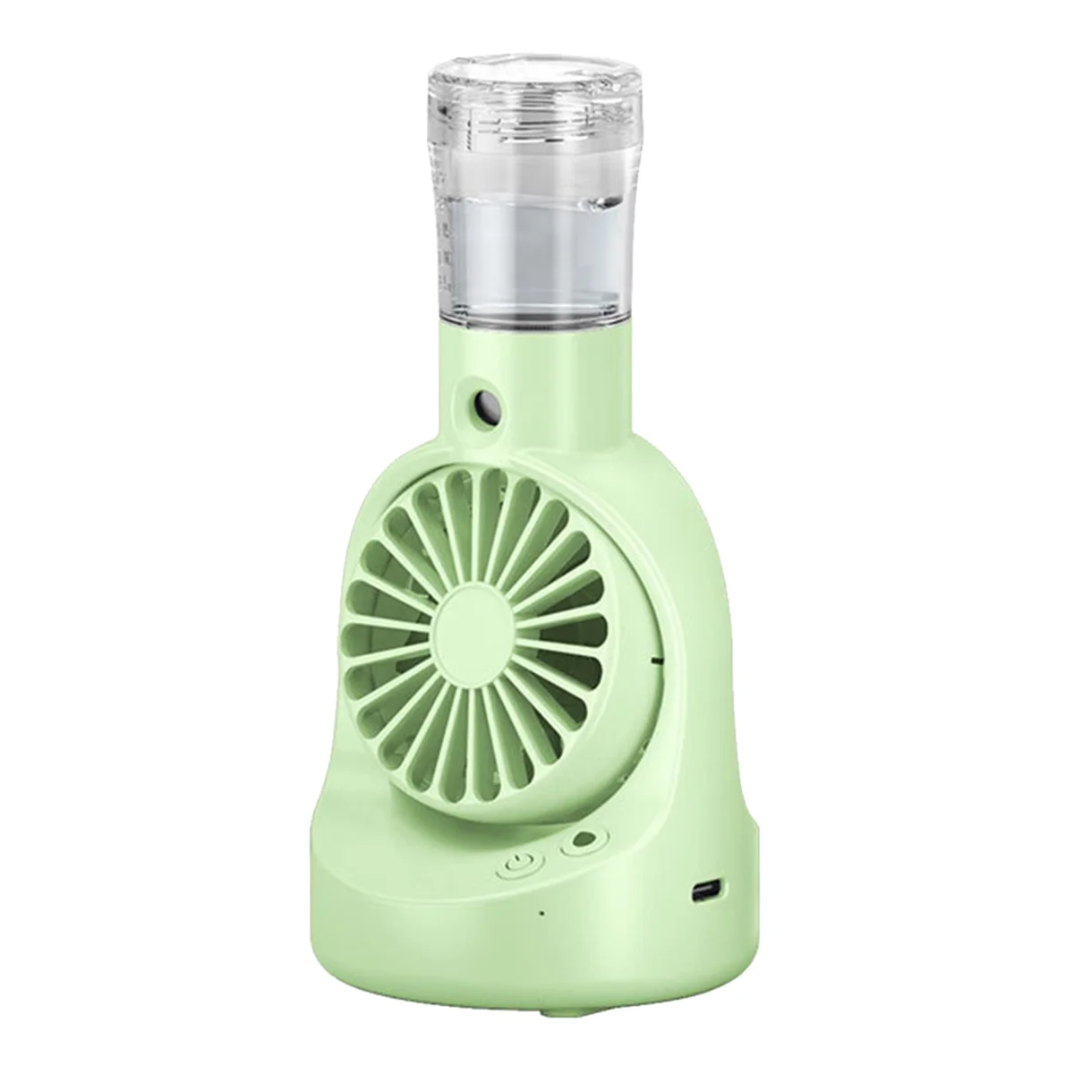 Misting Fan Fan Outdoor Cooling Supplies with Misting Bottle for Living Bedroom Comfortable and Refreshing Green