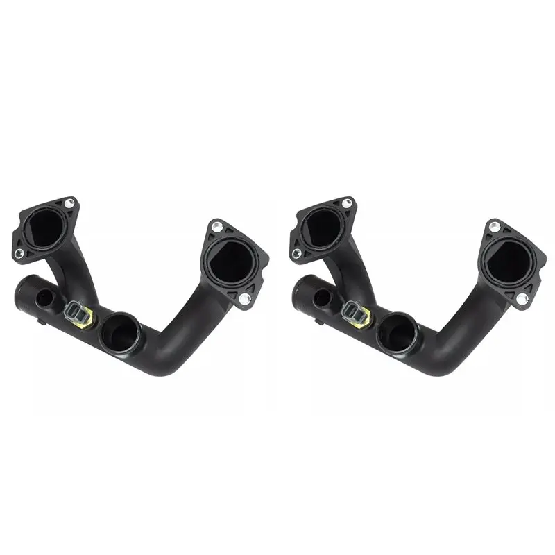 

2X AJ85885 96JV-8A504-BD Thermostat Coolant Housing Water Pull For Jaguar Vanden Plas XJ8 XJR XK8 3.2 4.0 V8