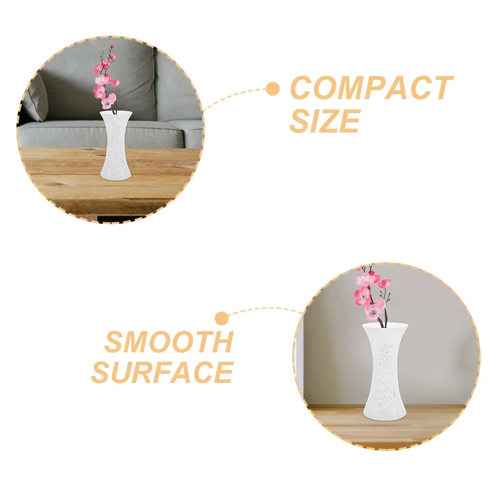 2 Pcs Plum Vase Bouquet Artificial Plants Home Decor Room Decorative Accessories Fresh Bouquets Plastic Flowers Vases Desktop