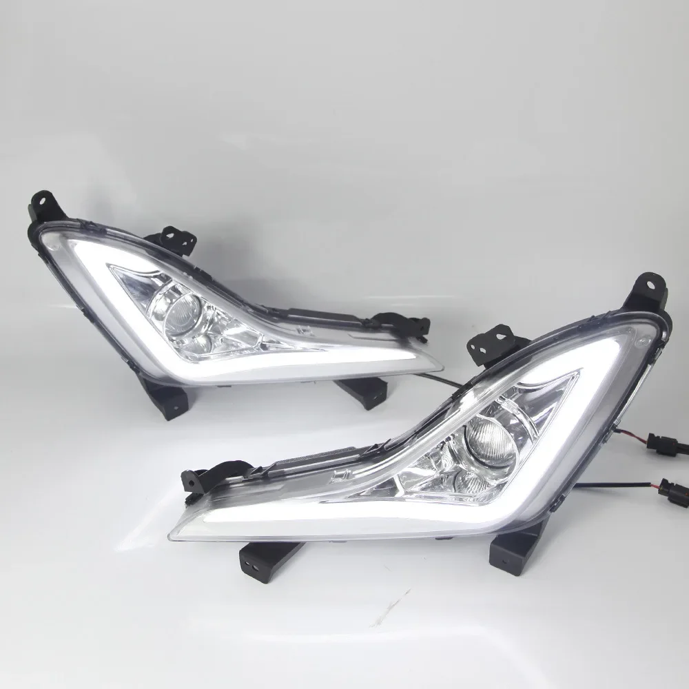 Car Front Bumper Foglight Fog Lights Lamp Assembly For Hyundai Elantra 2014 2015 2016