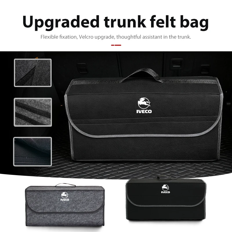 Caja de almacenamiento para maletero de coche, organizador de viaje portátil, bolsa plegable para IVECO Daily Van Chassis Cab e-Daily Eurocargo 4x4 T-Way Rigid
