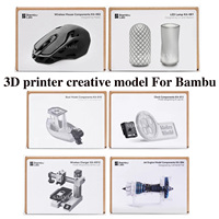 For Bambu Lab 3D Printing DIY Creative Model Computer Wireless Mouse Charger Engine Led lamp kit 001 Gifts 3D Printer Parts