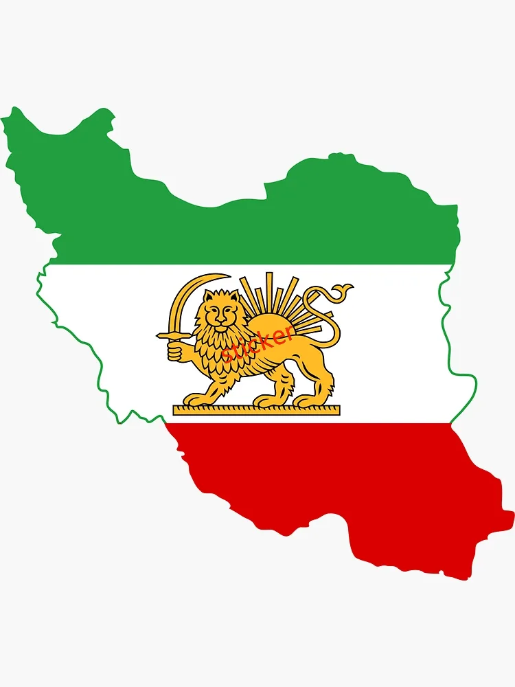 

Iran Flag Travel Sticker French Territories Decal Map Souvenir Label Stickers Laptop Tablet Car Bumper Bodywor