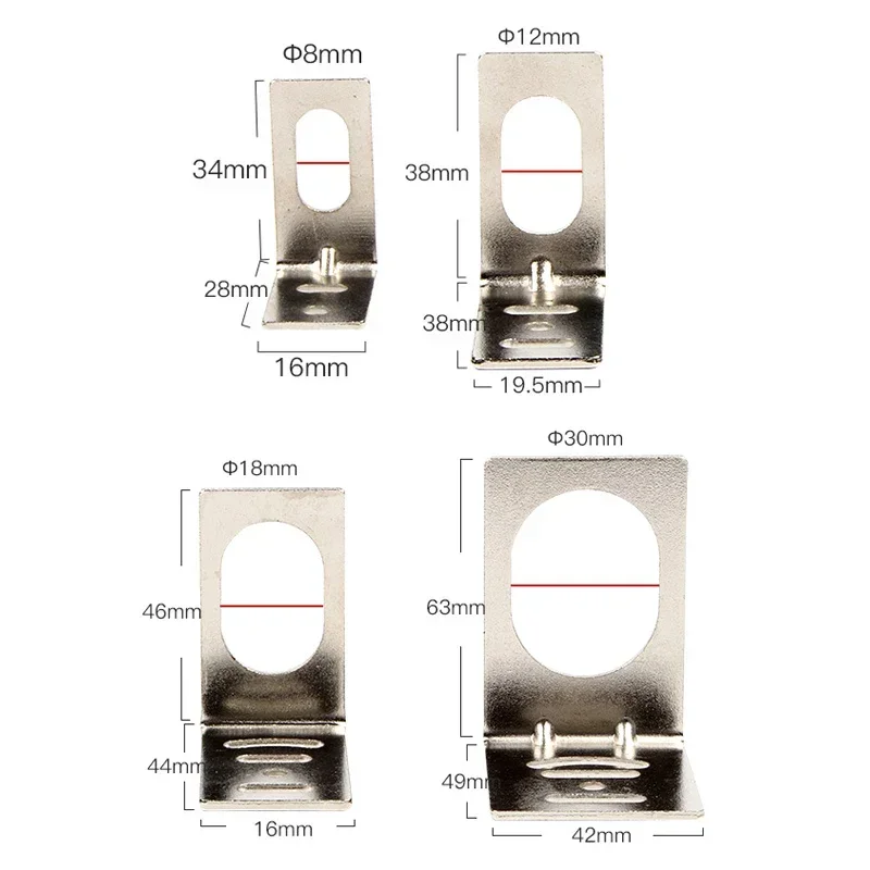 Approach Sensor Bracket Photoelectric Sensor Switch Fix Clip M8/M12/M18/M30 SN04 E3JK Proximity Sensor Switch Holder