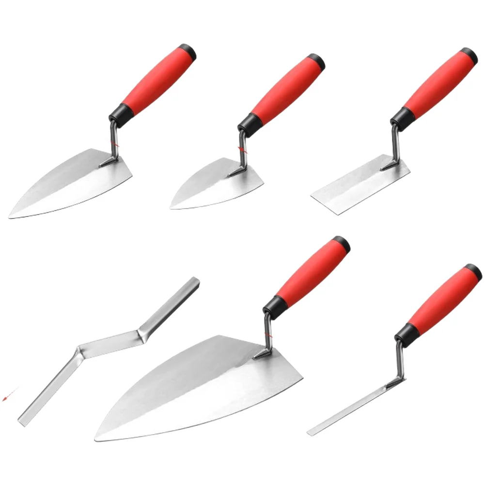 6個入りレンガ積み工具セット、左官こて、セメントこて、乾式壁こて、左官仕上げ、乾式壁のこすり取り、左官工事用