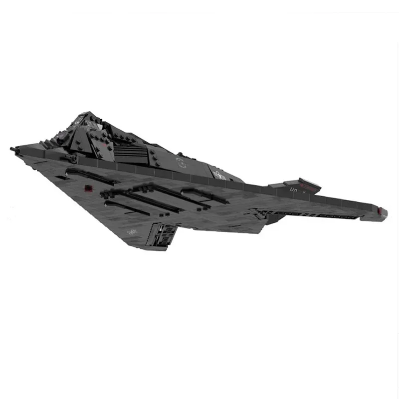 Bloques de construcción Moc para niños, juguete de ladrillos para armar avión militar, serie Nighthawk Fighter, ideal para regalo de Navidad