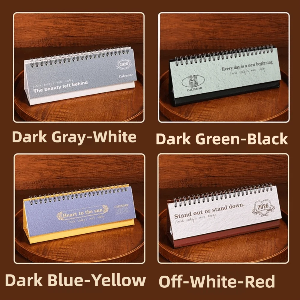 

Настольный календарь на 2026 год: простой дизайн, портативный размер, ежемесячный планировщик, украшение для рабочего стола, для дома и офиса