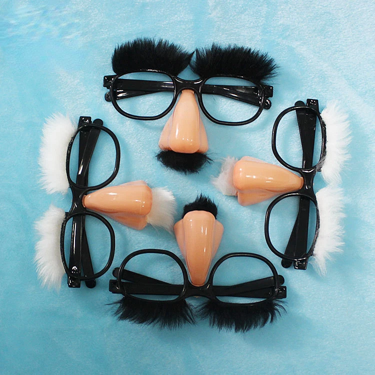 Halloween Disguise Moustache Glasses Contrast Funny Glasses Party Mustache Funny Adult Big Nose Party Favor Supplies Kids Gifts