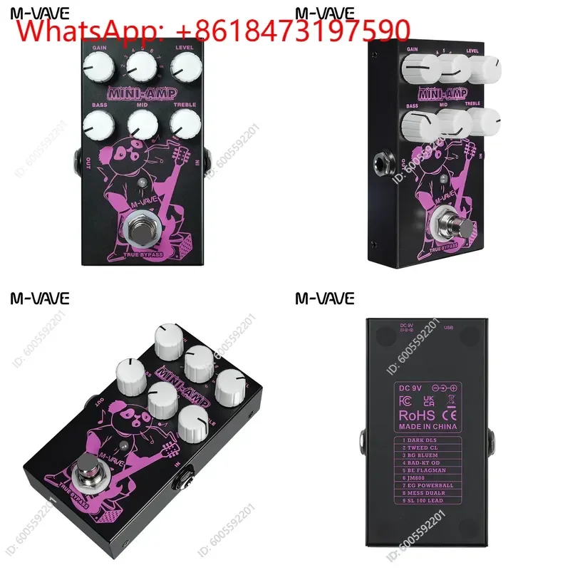 Hot Sale Mini Amp Electric Guitar Portable Speaker Processing Rock Electronic Effects Monolithic