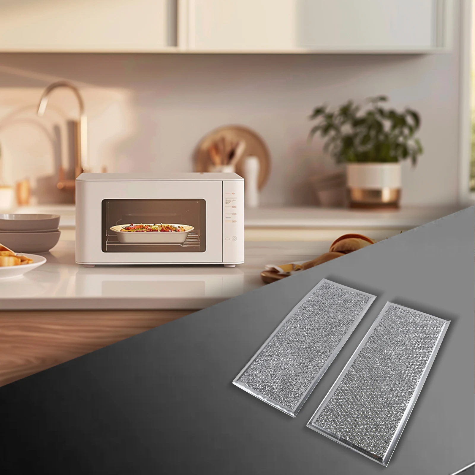 For GE Microwave Grease Filter Cooking Efficiency Lightweight Design Perfect Fit Aluminum Mesh Construction For GE Microwaves