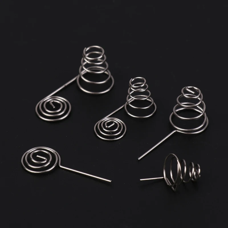 Wholesale 5PCS AAA Battery NIckel Wire Spring AA Battery Negative And Positive Coils Spring Contact Plate DIY Accessories