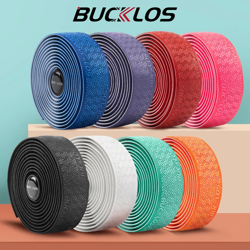 BUCKLOS Road Bicycle Handlebar Tape Non-slip PU EVA Bike Handlebar Strap Racing Bike Drop Bar Tape Road Cycling Accessories