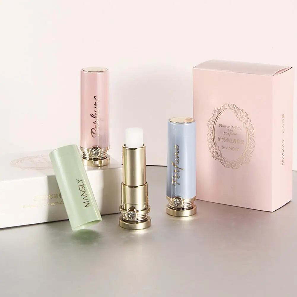 Portable Solid Balm Perfume For Women Long-lasting Fragrance, Fresh And Elegant Scent, Female Body Aroma Deodorant Q2K6