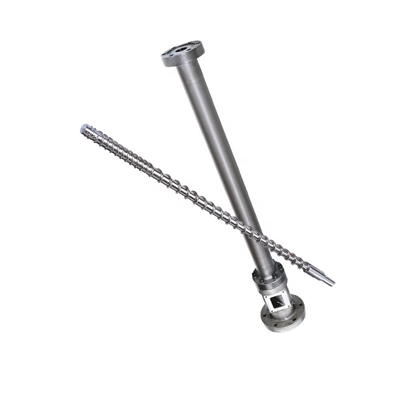 Injection Molding 38CrMoAlA Plastic Granulator Accessories Screw and Barrel Extruder Screw Barrel Injection Molding Screw Barrel