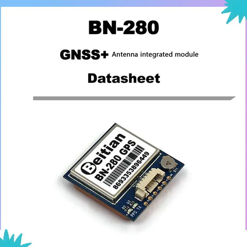 ABZW 2X Módulo GPS BN280 GPS + GLONASS Beidou 5V Nível TTL Para RC Longo Alcance FPV Racing Drone Avião