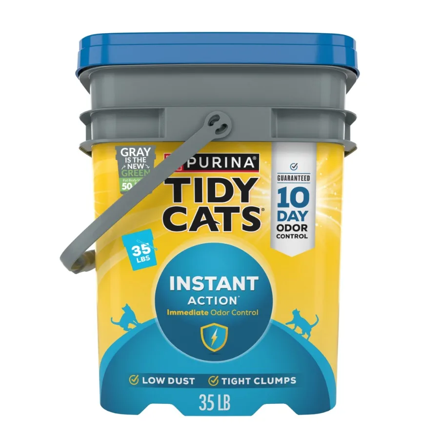 

Наполнитель для кошачьего туалета Purina Instant Action Clumping с цветочным ароматом, 35 фунтов, в ведре