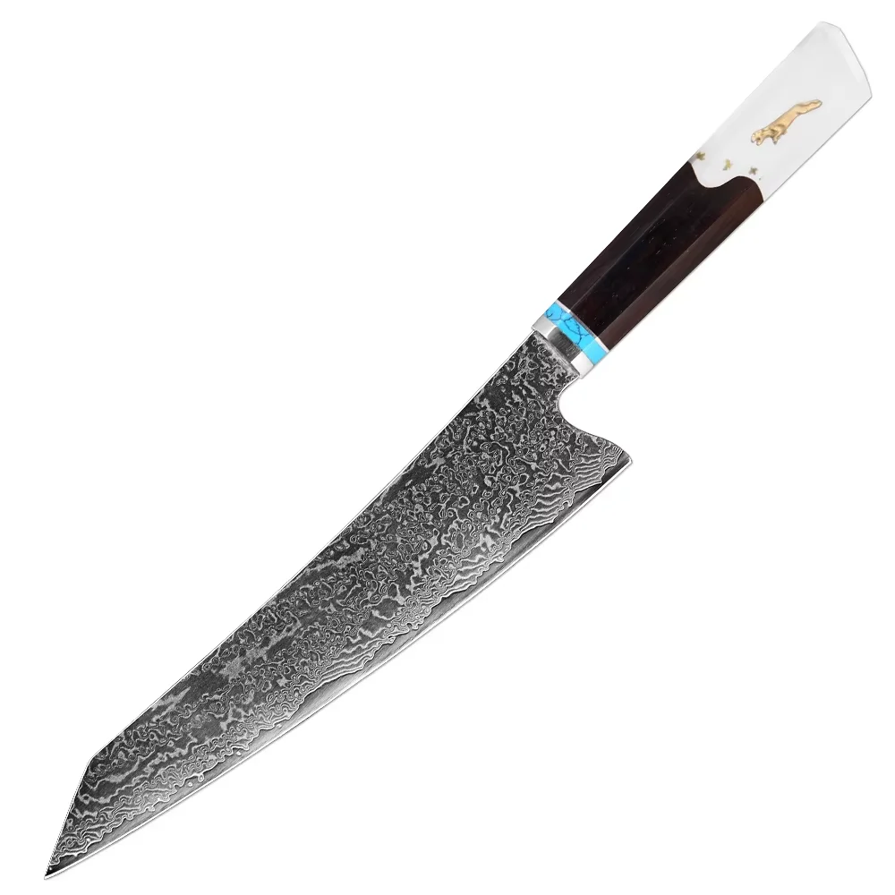 

Kiritsuke Knife 67-Layer Damascus Steel 8 Inch Japanese Chef's Knife,Sharp Pro Damascus Kitchen Cooking Knife Octagonal Handle